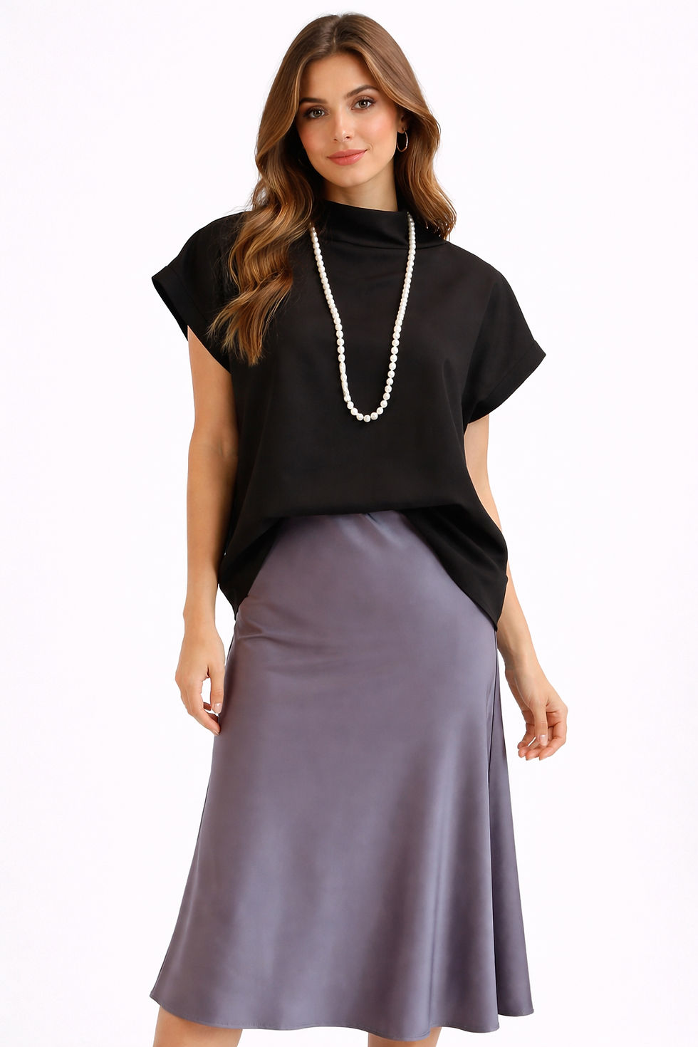Thumbnail: Spring Love Satin Mini Skirt 