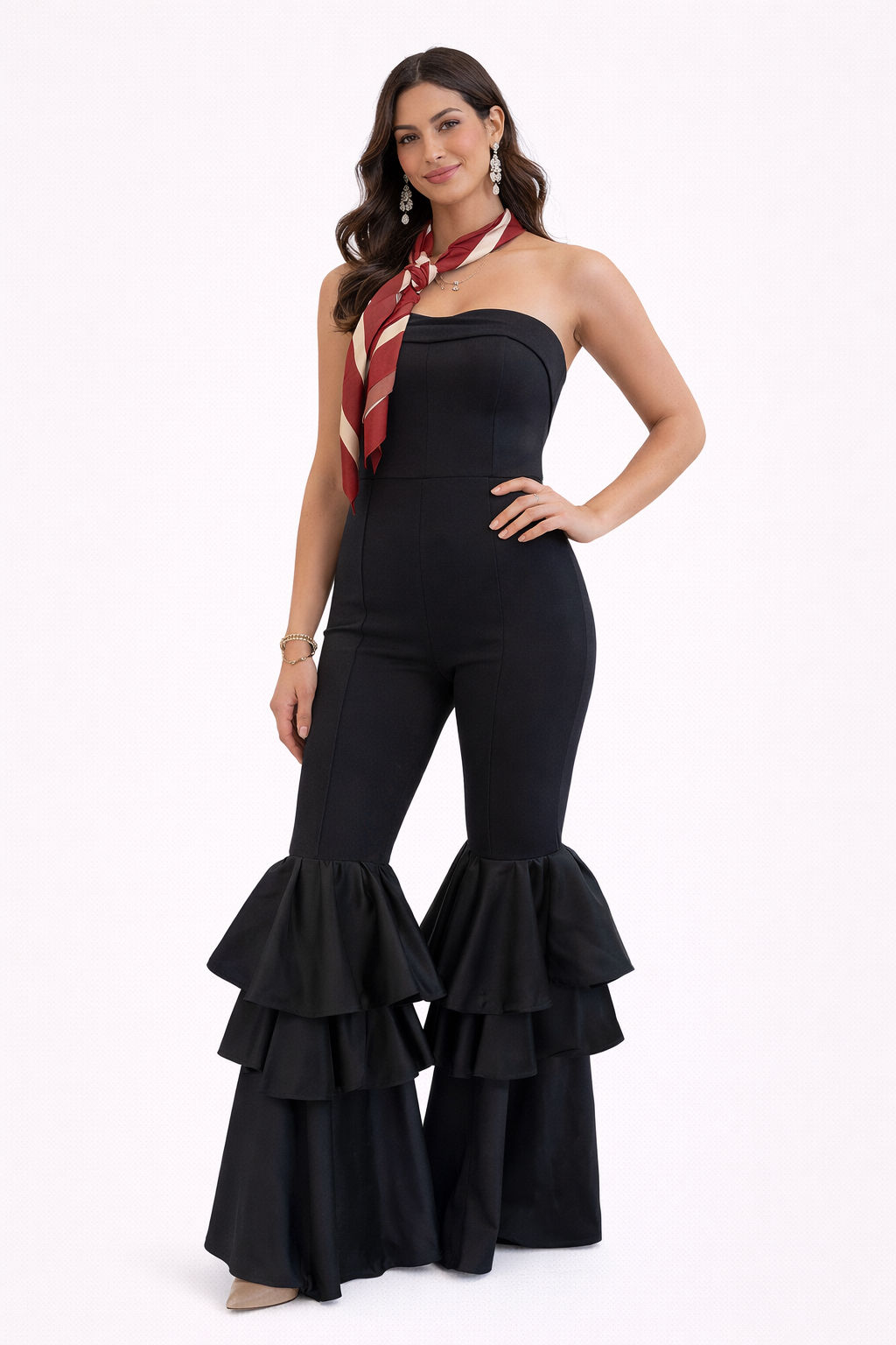 Whiskey & Ruffles Black Jumpsuit