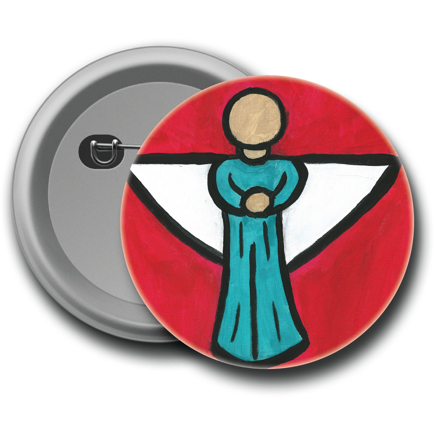 Red Angel - Button