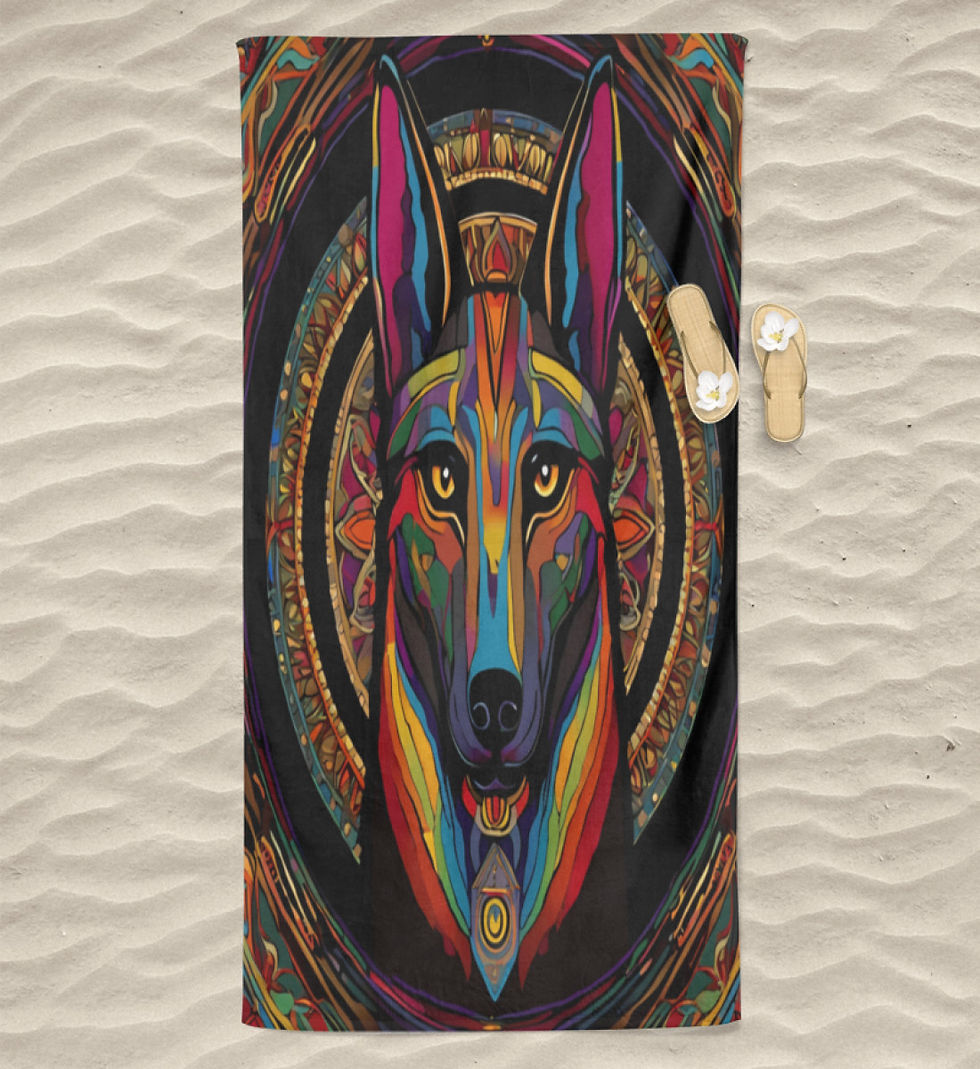 Anubis - High quality beach towel