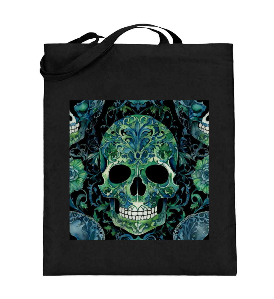 Watercolour skull 16 -Tote bag