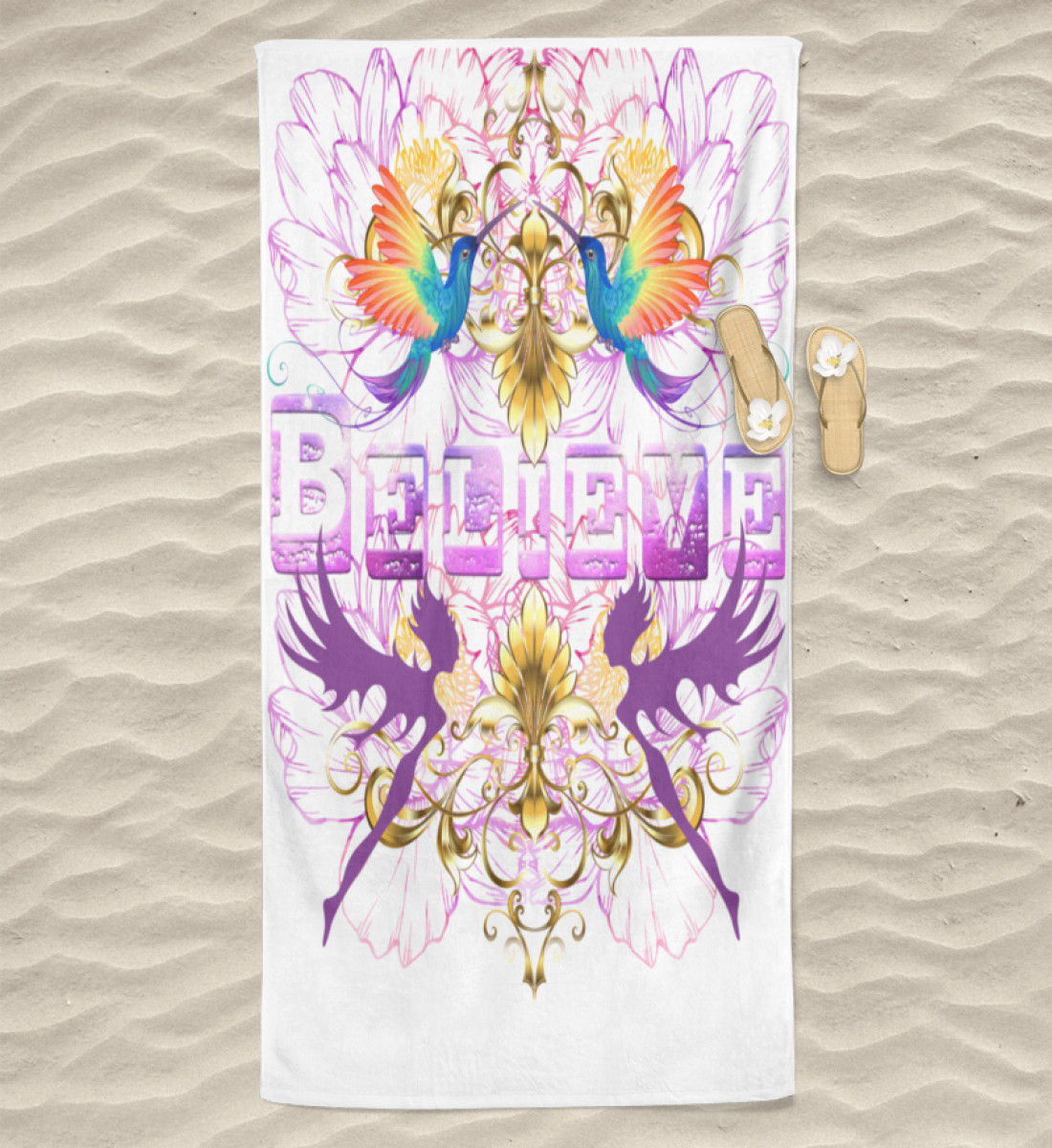 Believe - High quality beach towel