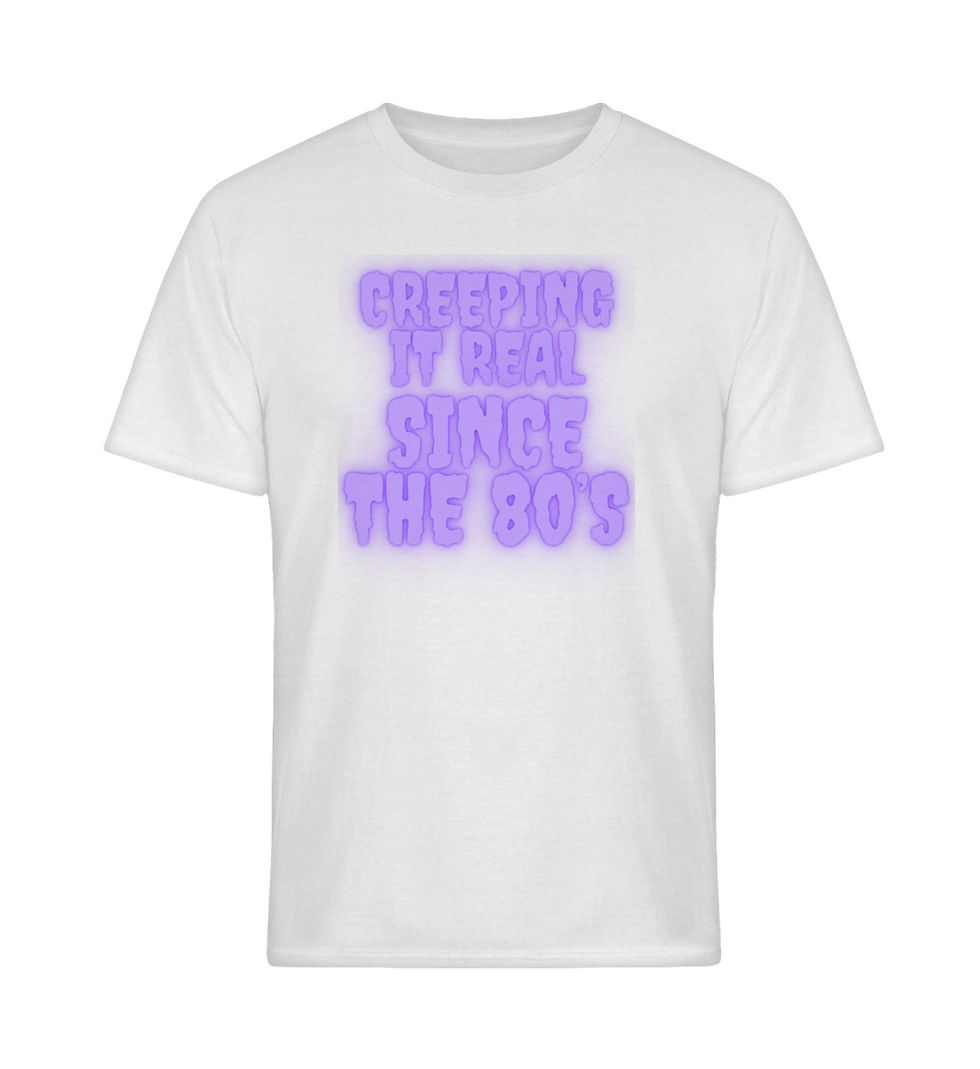 Thumbnail: Unisex Creeping It Real Since The 80's T-shirt in white