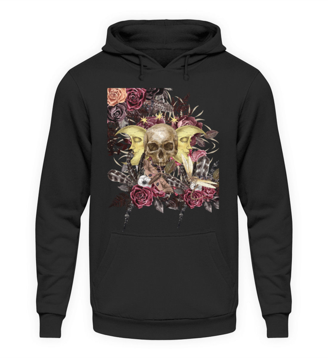 Skull and moons - Unisex Hoodie