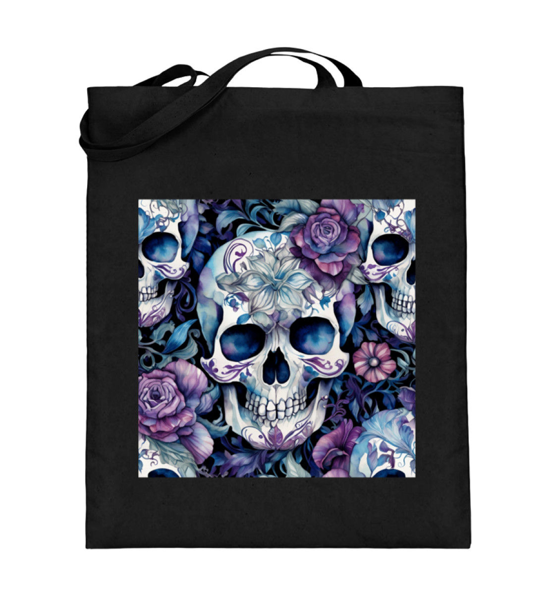 Watercolour skull 28 - Tote bag