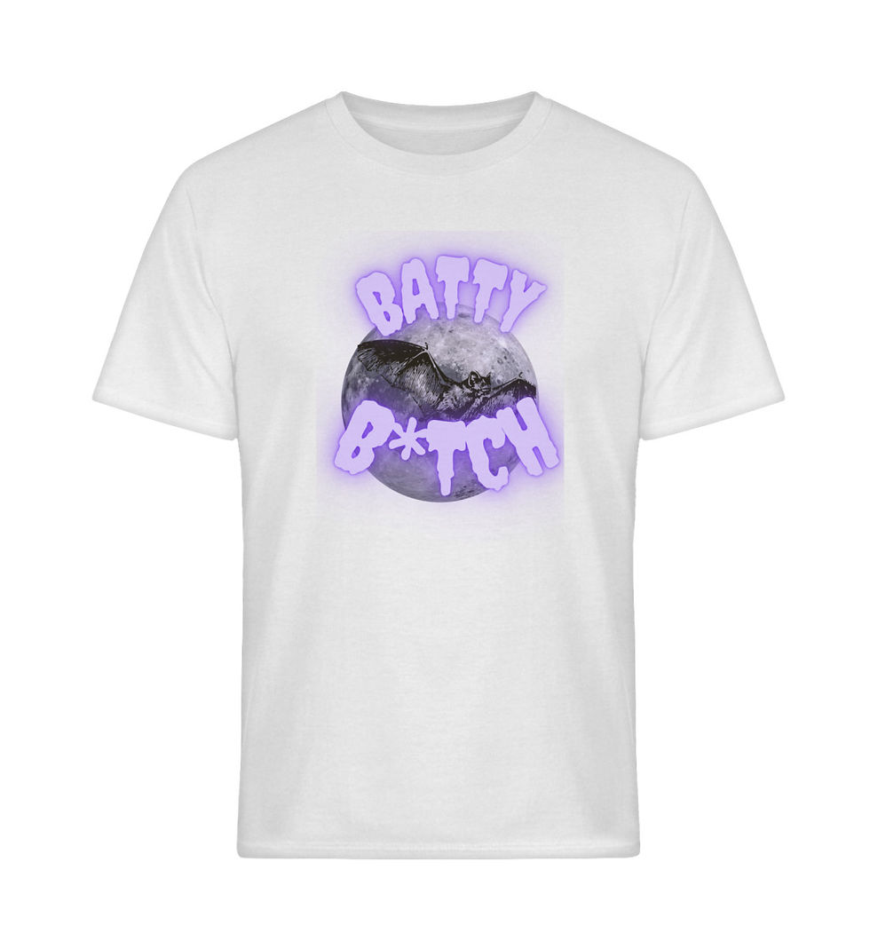 Thumbnail: Unisex Batty B*tch T-shirt in white