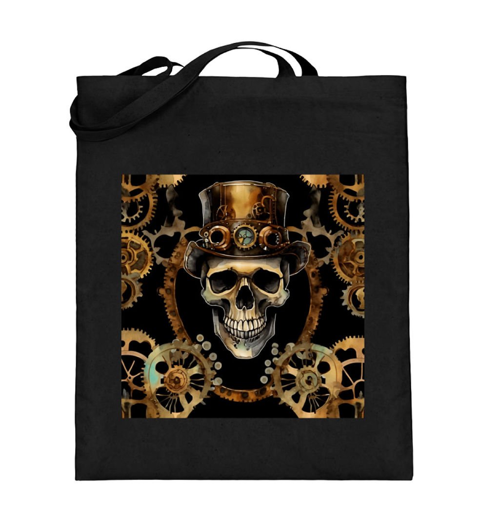 Watercolour skull 6 - Tote bag