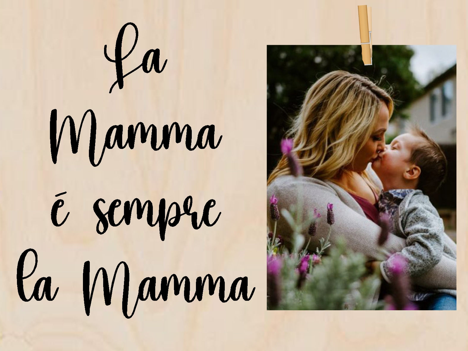 Pannello in betulla mamma punto gadget