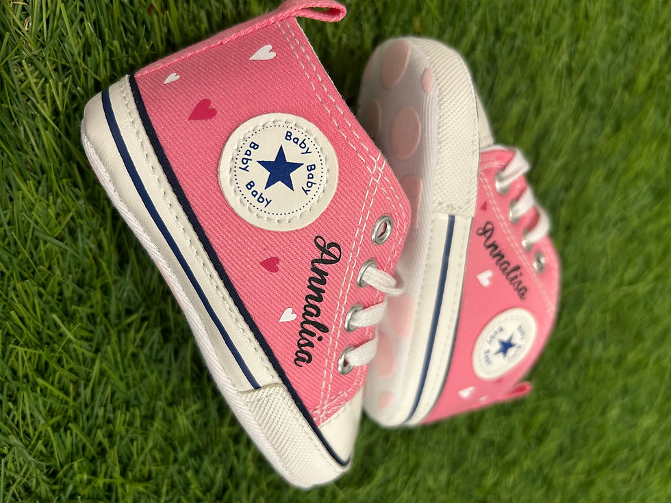 Miniatura: Scarpe Neonata Bambina Personalizzate Punto Gadget