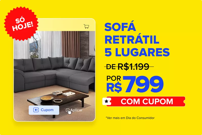 Sofá Retrátil 5 Lugares - Mercado Livre