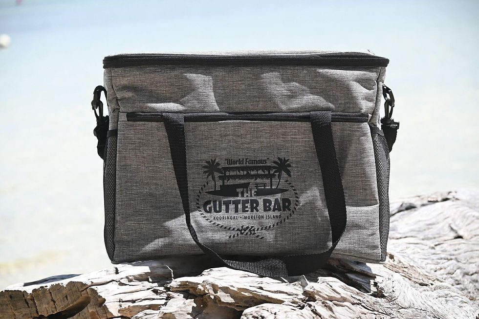 The Gutter Bar insulated cooler bag esky Moreton Island