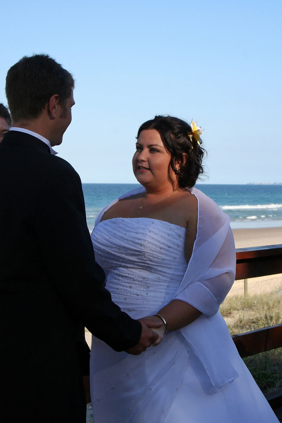 The moment I said vows from a book. You can see it on my face. The words were someone elses. This is why I do what I do.