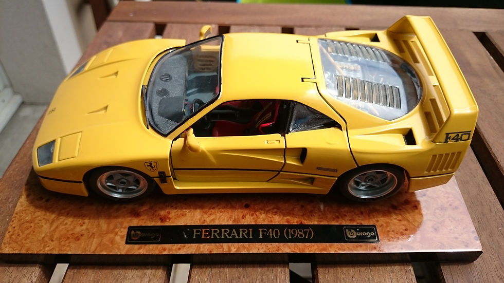 1987 - F40 Jaune - Burago Prestige