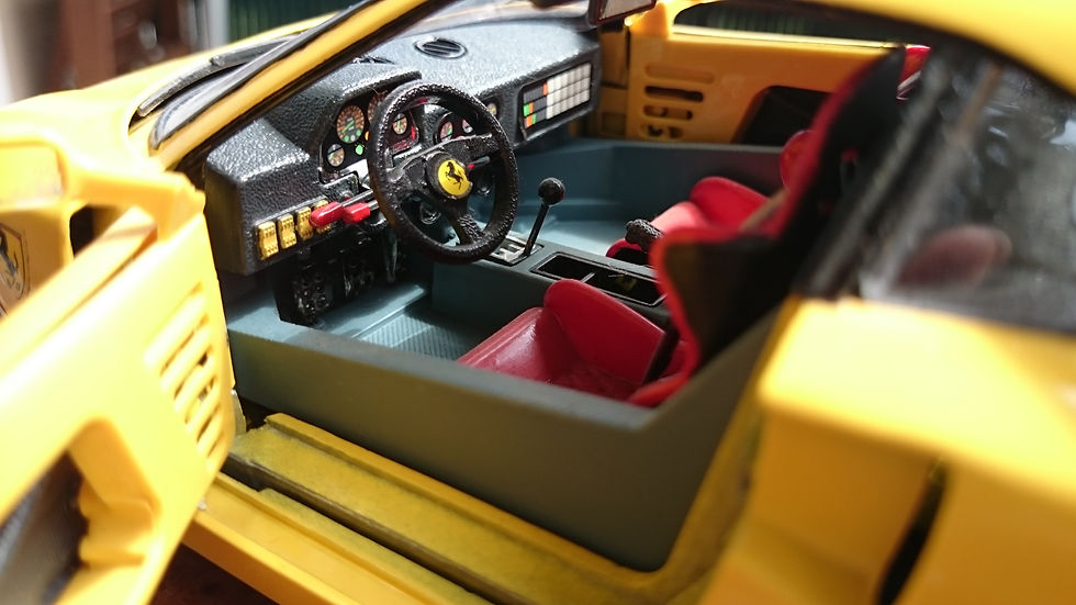 1987 - F40 Jaune - Burago Prestige