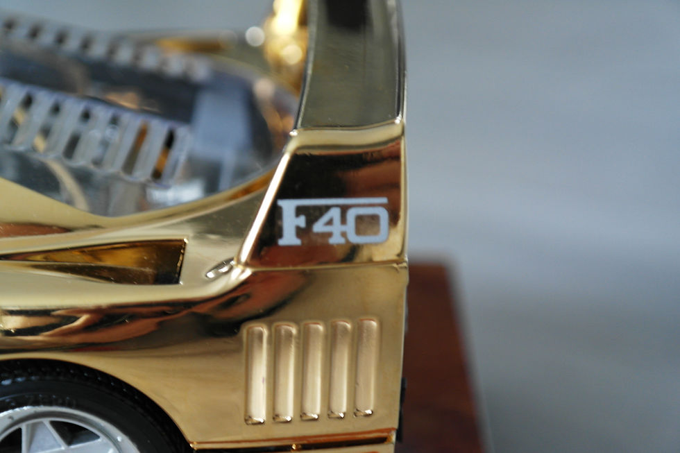 1988 - F40 GOLD - Plaqué Or - Burago