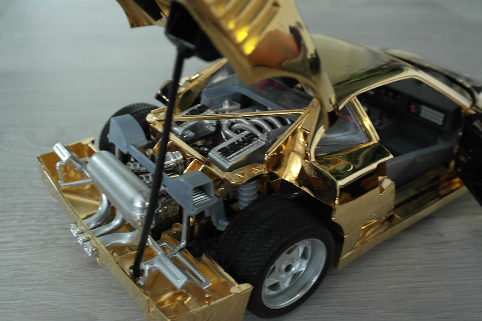 1988 - F40 GOLD - Plaqué Or - Burago