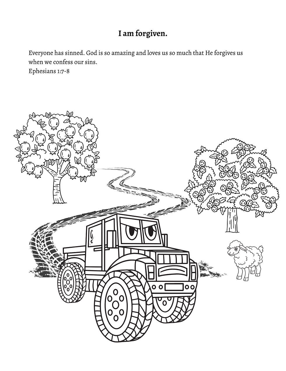 Thumbnail: Who I Am in Christ: Vehicle Coloring Book (Physical)