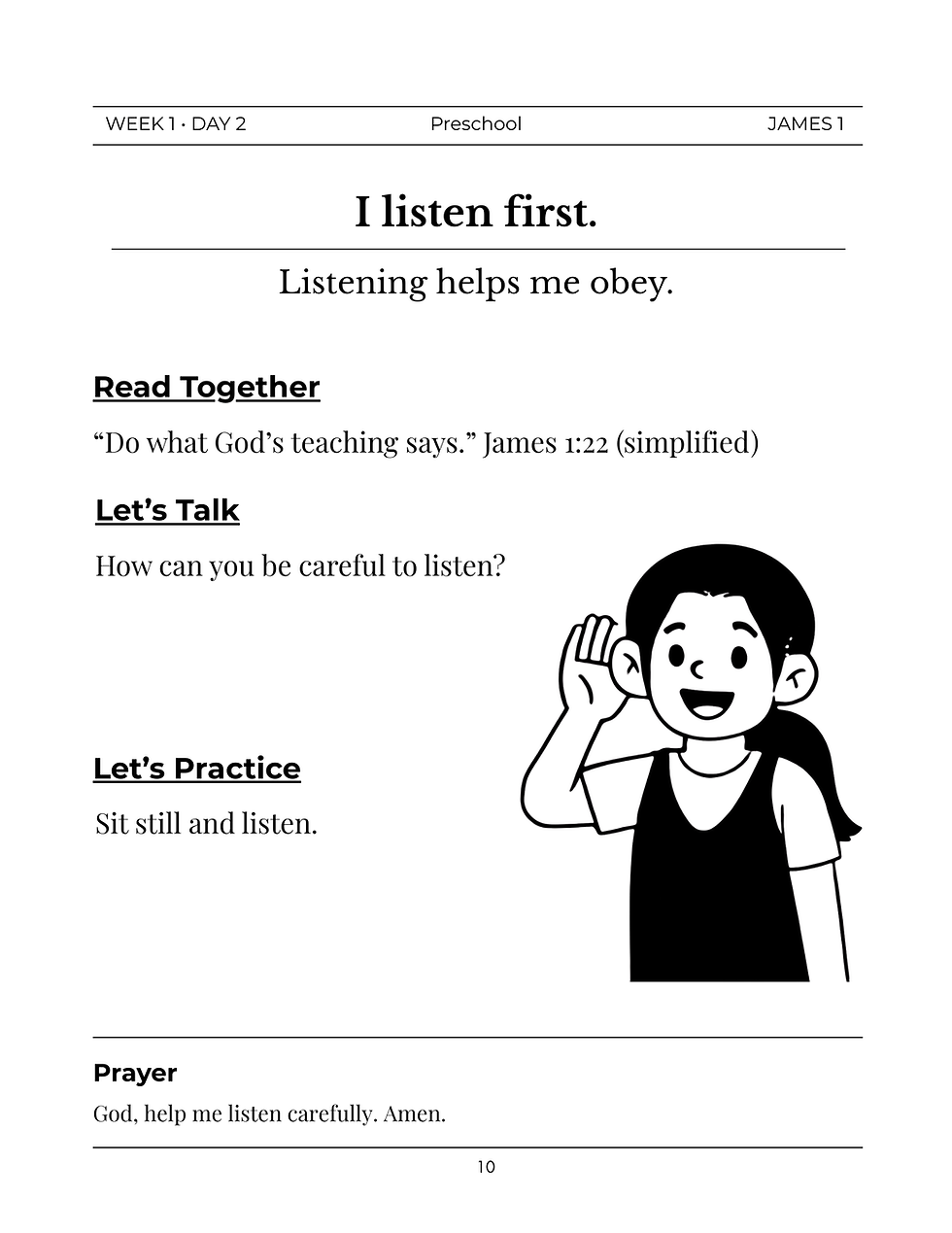 Thumbnail: James Preschool/Early Elementary Bible Study (Physical)