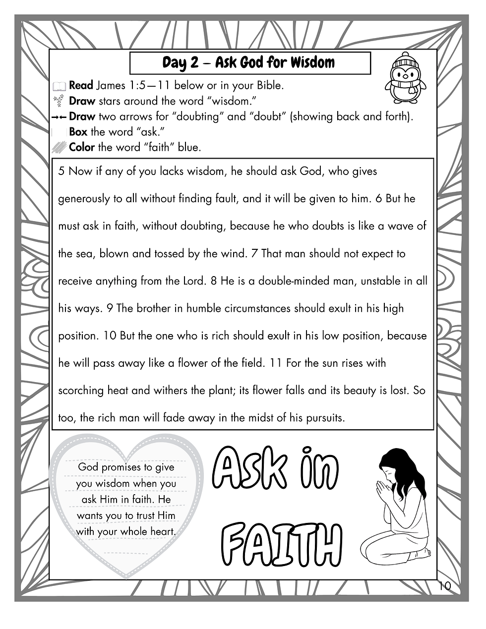 Thumbnail: James Faith in Action A Verse-by-Verse Bible Study & Coloring Book for Kids