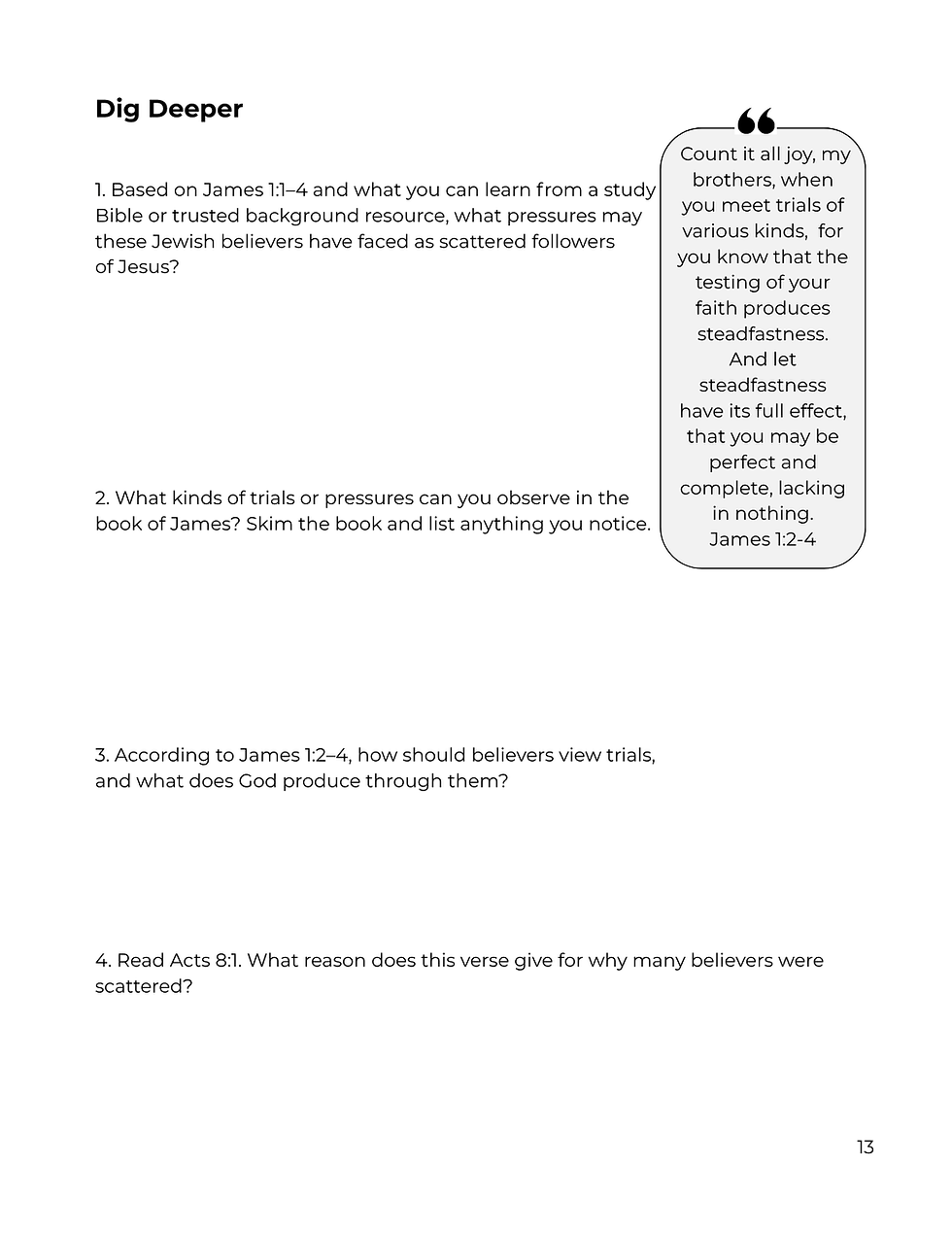 Thumbnail: James High School and Adult Bible Study (Physical)