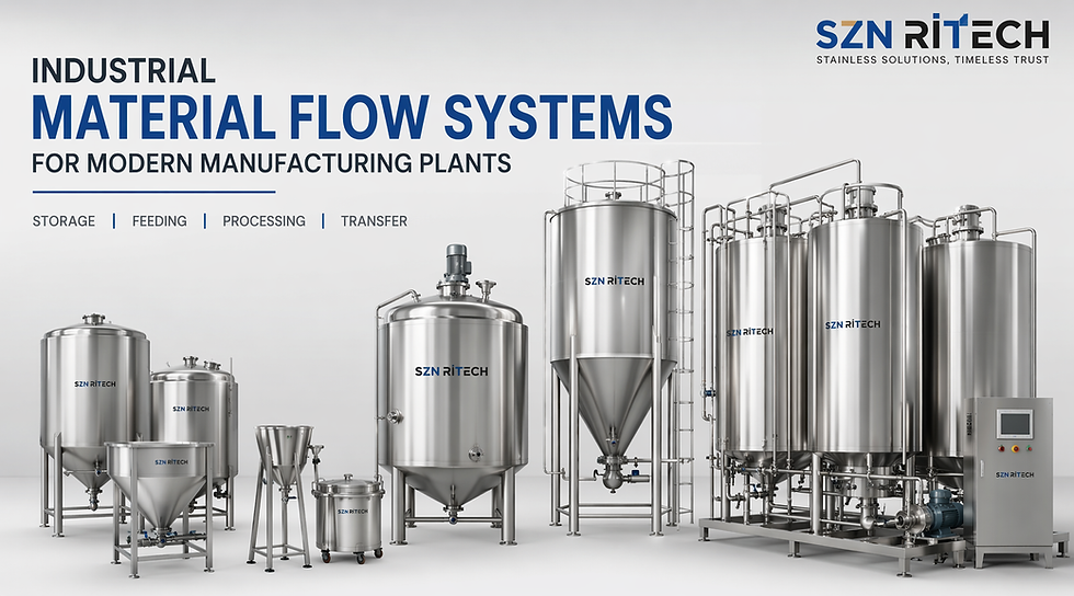 Industrial Material Flow Systems for Modern Manufacturing Plants