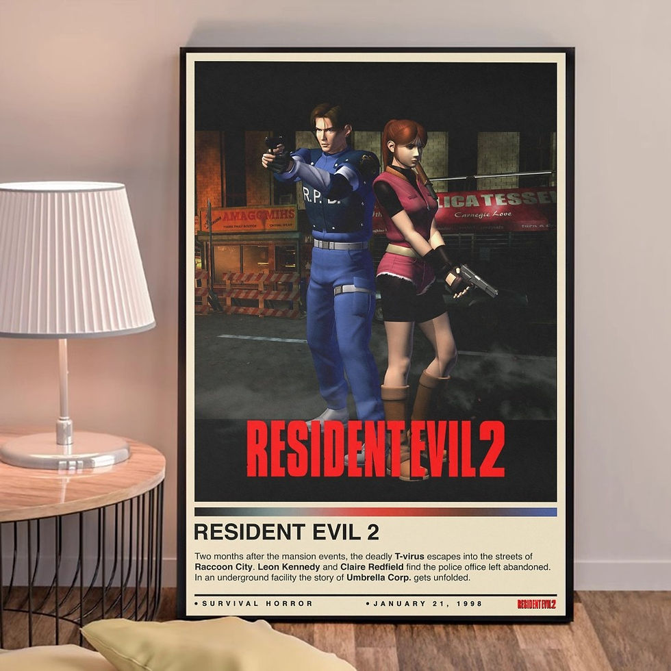 Thumbnail: Classic Video Game R-Residents-E-Evils Anime Posters Sticky HD Quality Wall Art 