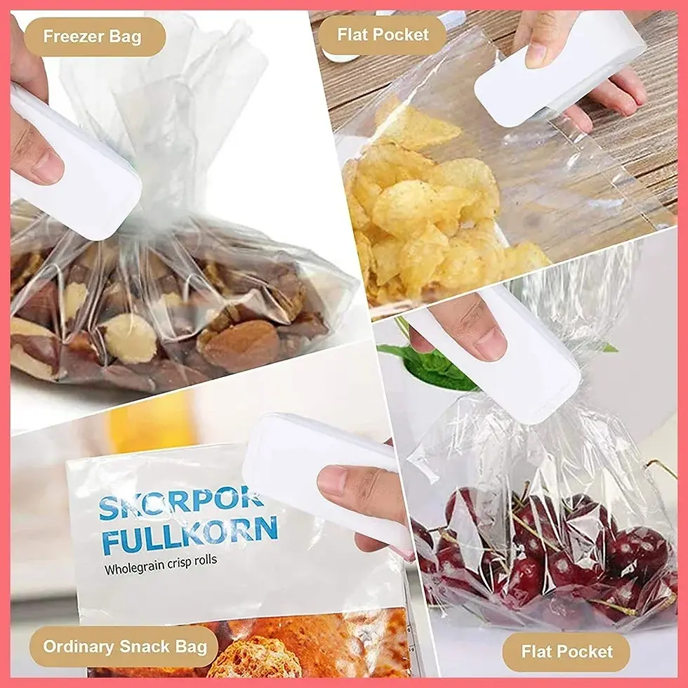 Thumbnail: Mini Heat Bag Sealing Machine Package Sealer Bags Thermal Plastic Food Bag Closu