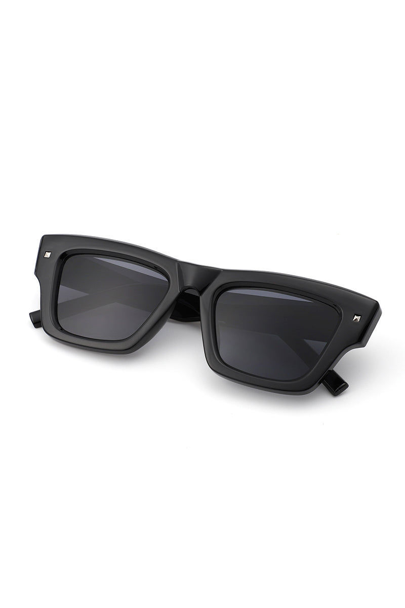 Thumbnail: Althor - Retro Cat Eye Square Fashion Sunglasses