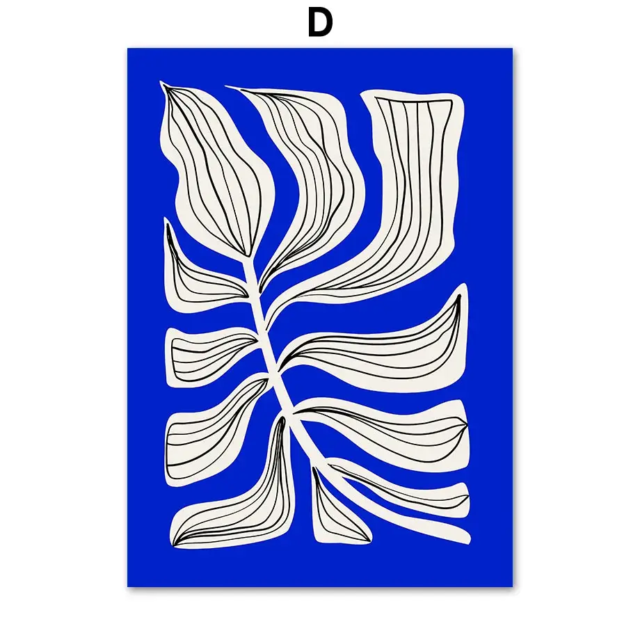 Thumbnail: Abstract Klein Blue Picasso Bauhaus Geometry Line Posters And Prints Wall Art Ca