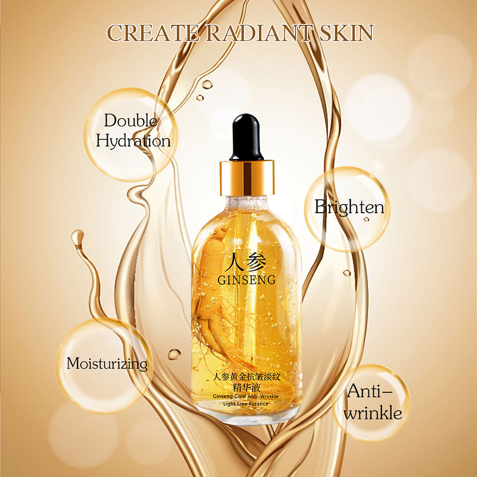 Thumbnail: 100ml 24k Gold Hyaluronic Acid Nicotinamide Face Serum Anti Aging Facial Lifting