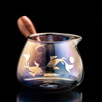 Thumbnail: Colorful Glass Teacup Set, Tea Cup, Gaiwan, Leak, Chinese Kung Fu Tea Ceremony S