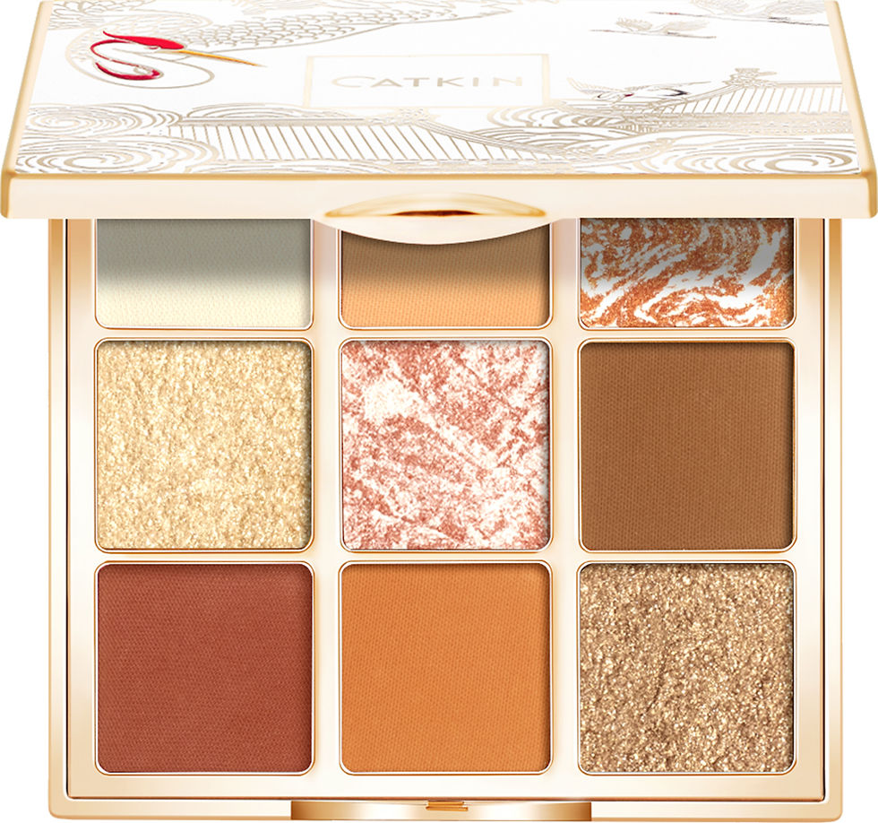 Thumbnail: CATKIN Eyeshadow Palette Makeup, Matte Shimmer 9 Colors, Highly Pigmented, Cream