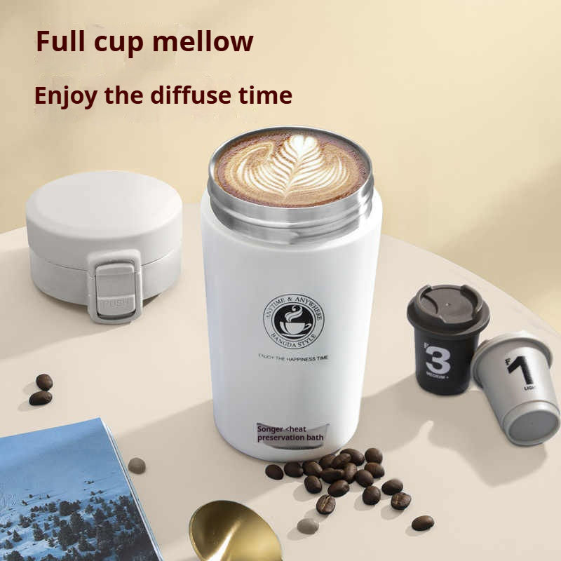 Thumbnail: 380/510ML Coffee Cup Stainless Steel Thermo Bottle Car Thermal Cup Outdoor Sport