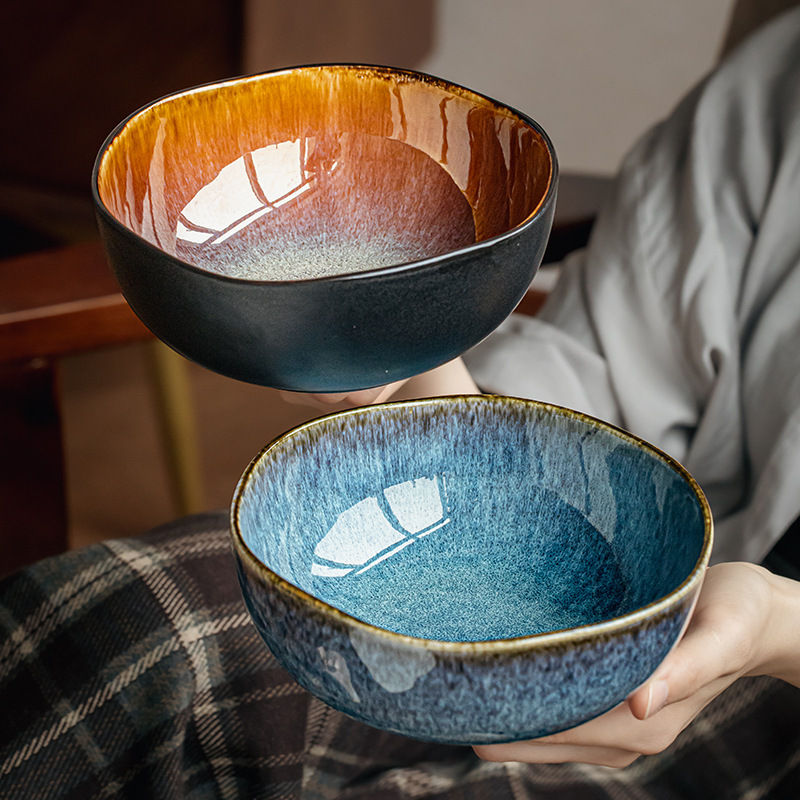 Thumbnail: 6.5-inch Special-Shaped Noodle Bowl, Ceramic, High-End Restaurant Specialty Tabl