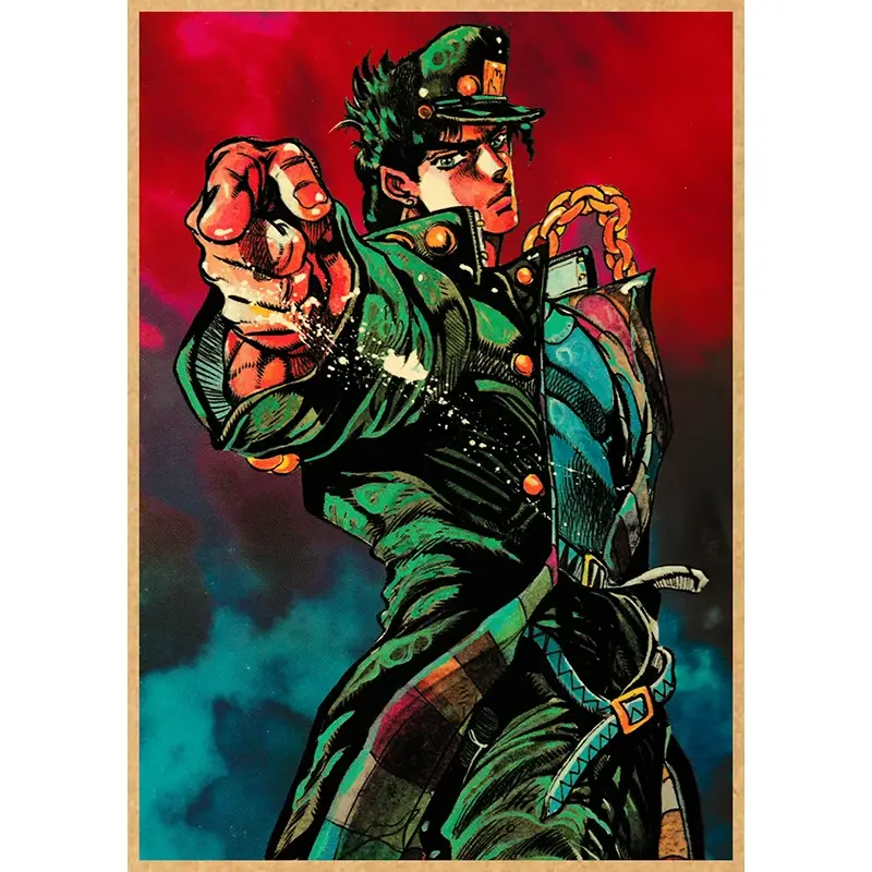 Thumbnail: 2022 JOJO Posters Vintage Anime Poster JoJos Bizarre Adventure Animation Canvas 