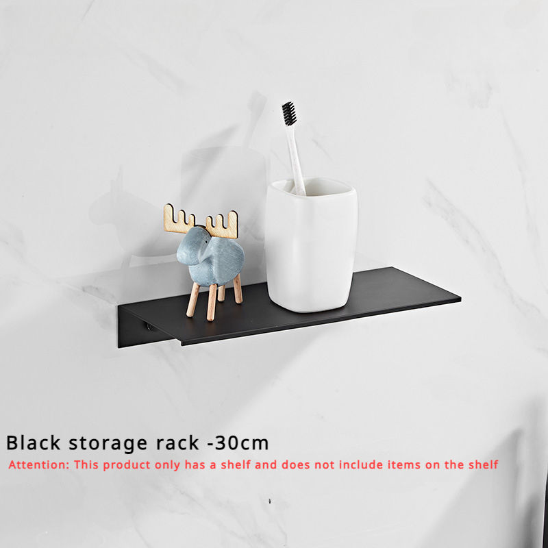 Thumbnail: Black minimalist style bathroom shelf