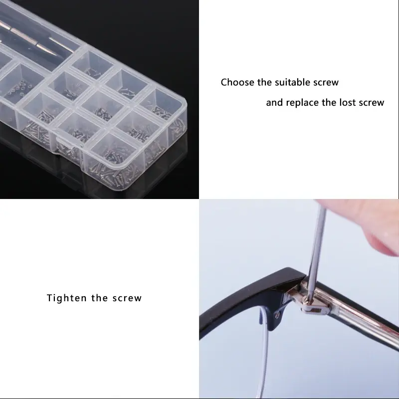 Thumbnail: Glasses Screwdriver Screws Sets Eyeglasses Sunglasses Repair kit