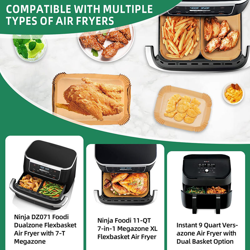 Thumbnail: Rectangle Disposable Air Fryer Paper Non-Stick Airfryer Baking Paper Liner Oilpr