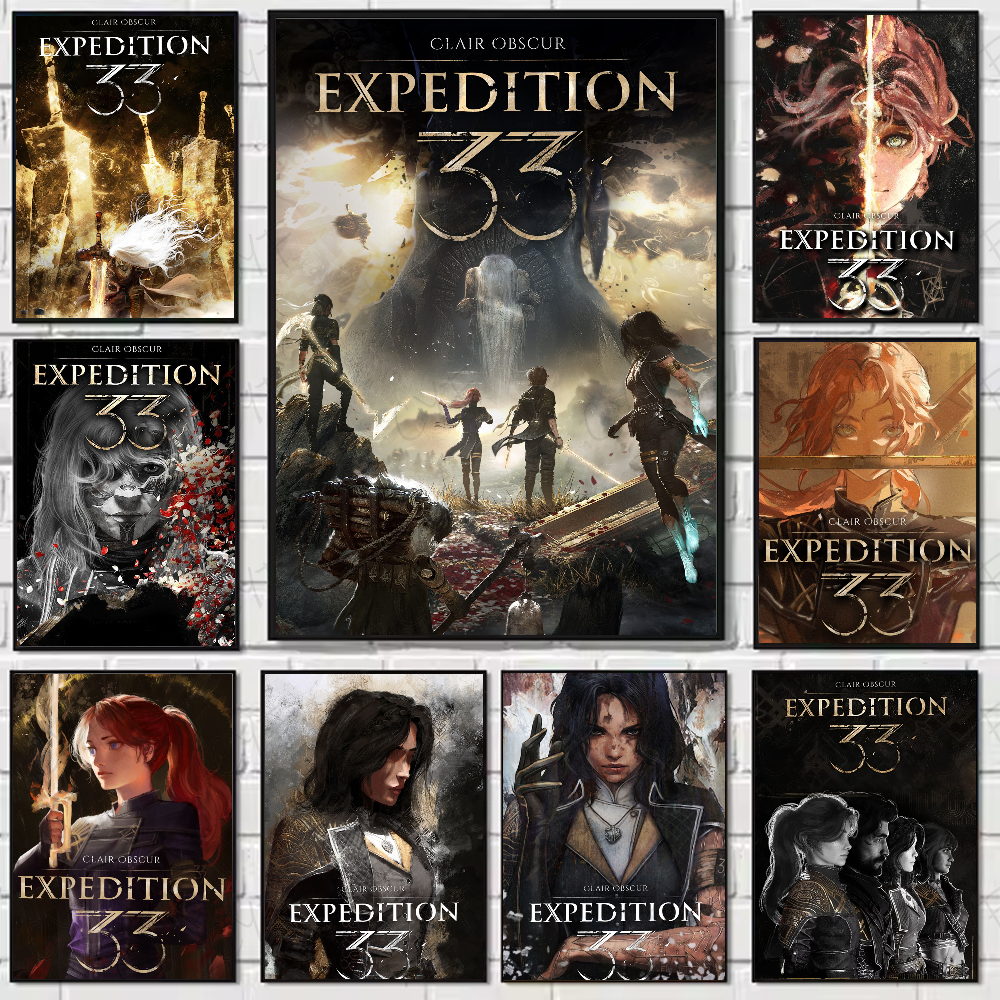Game Poster High Quality C-Clair O-Obscur E-Expedition 33 Wall Art for Home Bedr