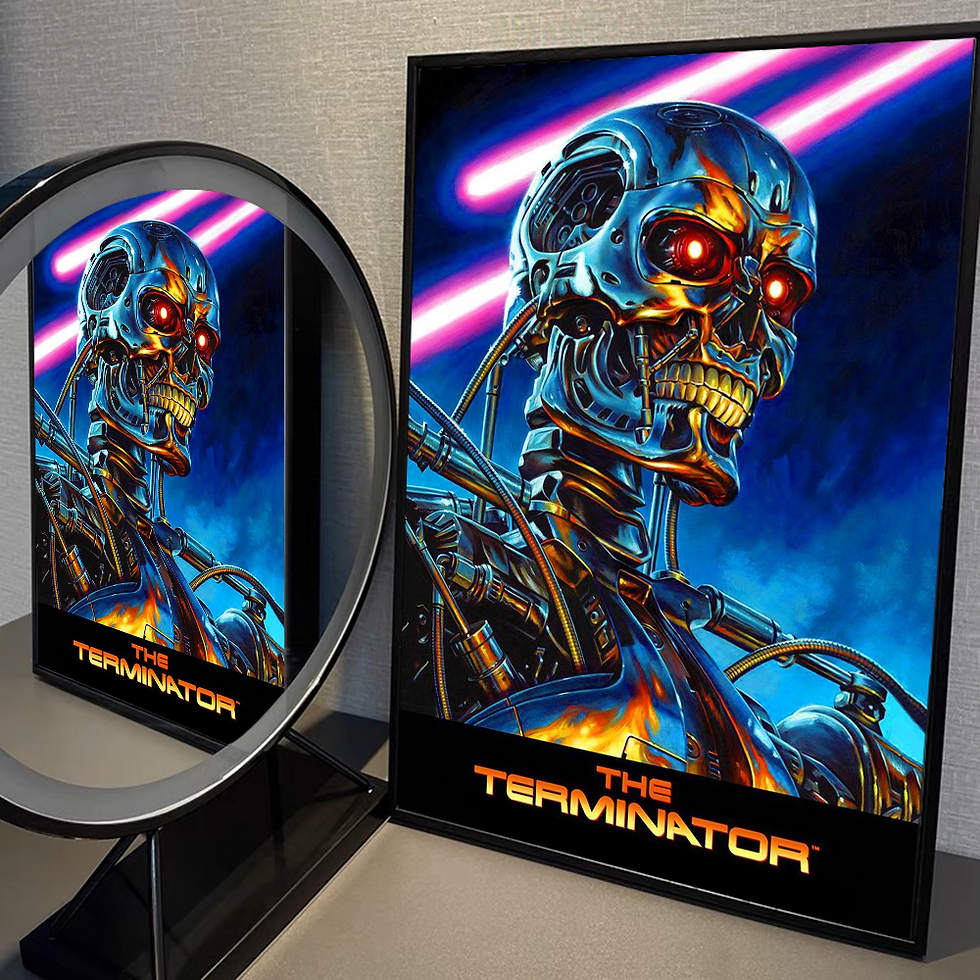 Thumbnail: Movie T-TERMINATOR Anime Posters Sticky Decoracion Painting Wall Art White Kraft