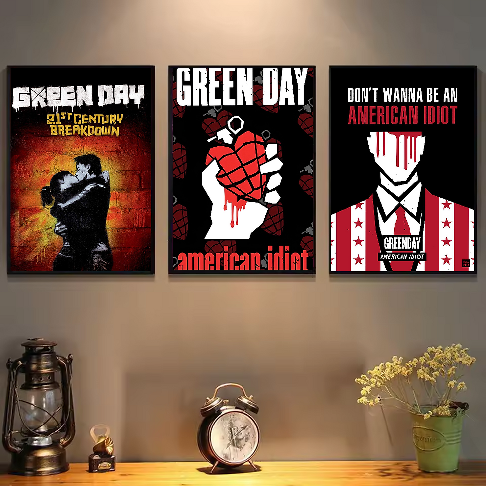 Thumbnail: Rock Band G-Green Day Poster HD art sticky wall waterproof home living room bedr