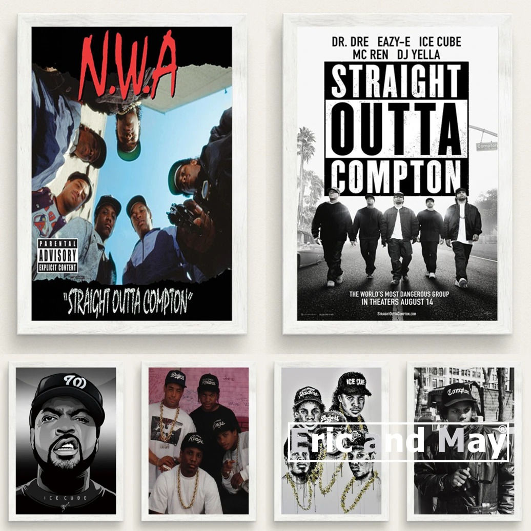 Hop Rap N.W.A Hip Ice Cube Dr.dre Eazy-e Canvas Painting Posters Star And Prints