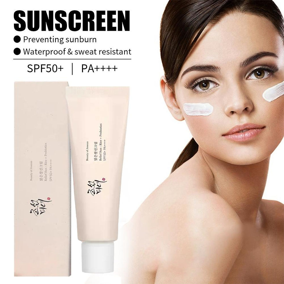 Thumbnail: 2pcs SPF50+ Sunscreen Korean Rice Probiotic Solar Blocker Skin Whitening Cream A
