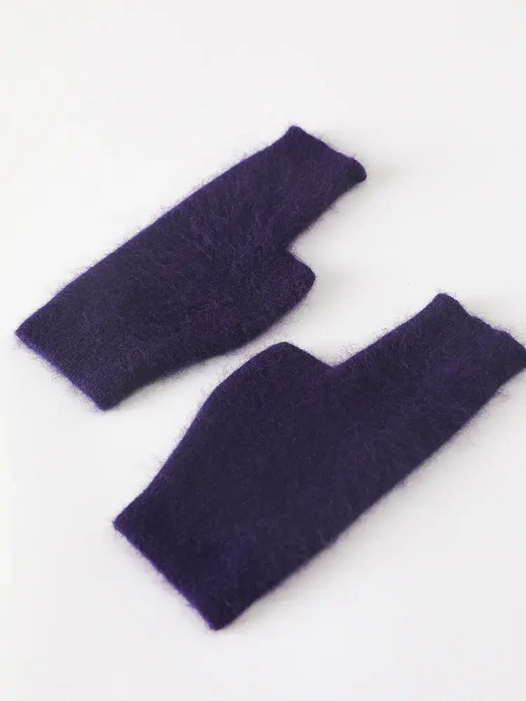 Thumbnail: Mink Cashmere Autumn Winter Women Gloves