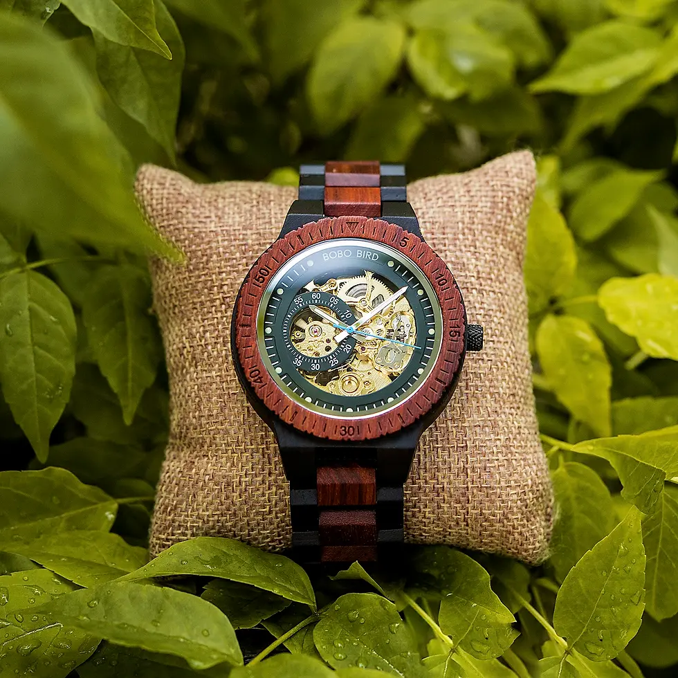 Thumbnail: Personalized Watch Men BOBO BIRD Wood Automatic Watches Relogio Masculino