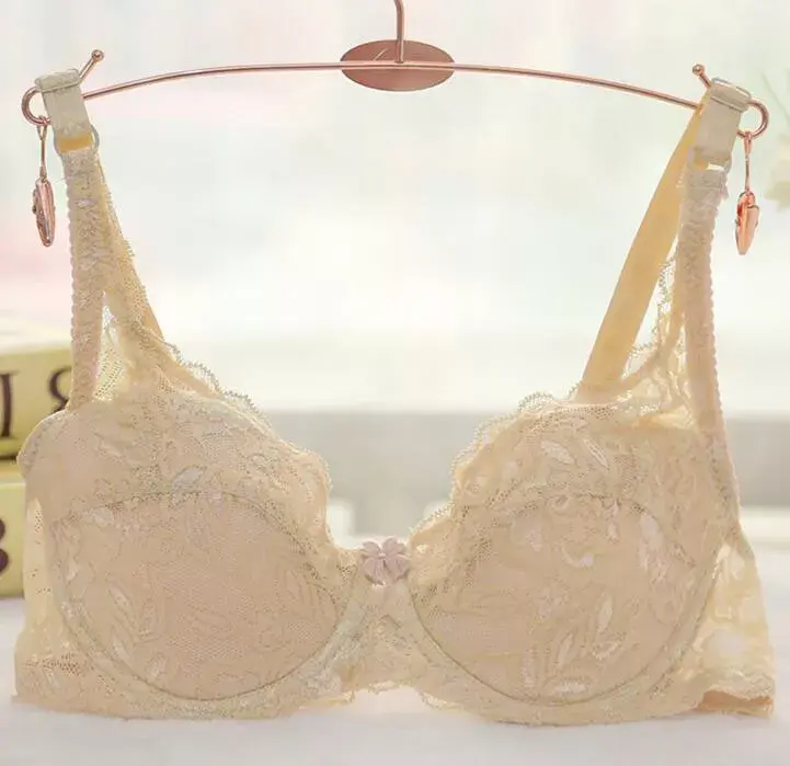 Thumbnail: Women's Underwire Lace Push‑Up Bra with Full Coverage Support