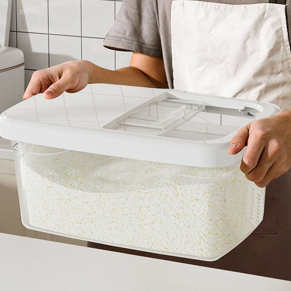 Thumbnail: Creative Rice Bucket Tank Moisture-proof Insect-proof Sealed Rice Storage Box Ce