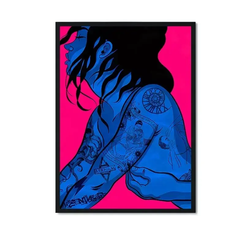 Thumbnail: Modern Simple Wall Art Romantic Abstract Sexy Nude Female Human HD Canvas Print 