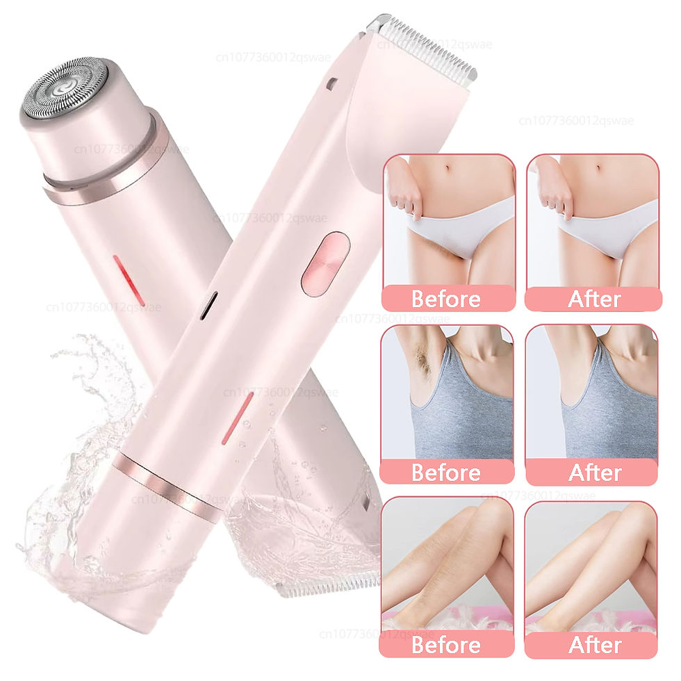 Thumbnail: Electric Shaver for Woman Double Head Dual Purpose Female Razor Body Epilator Le