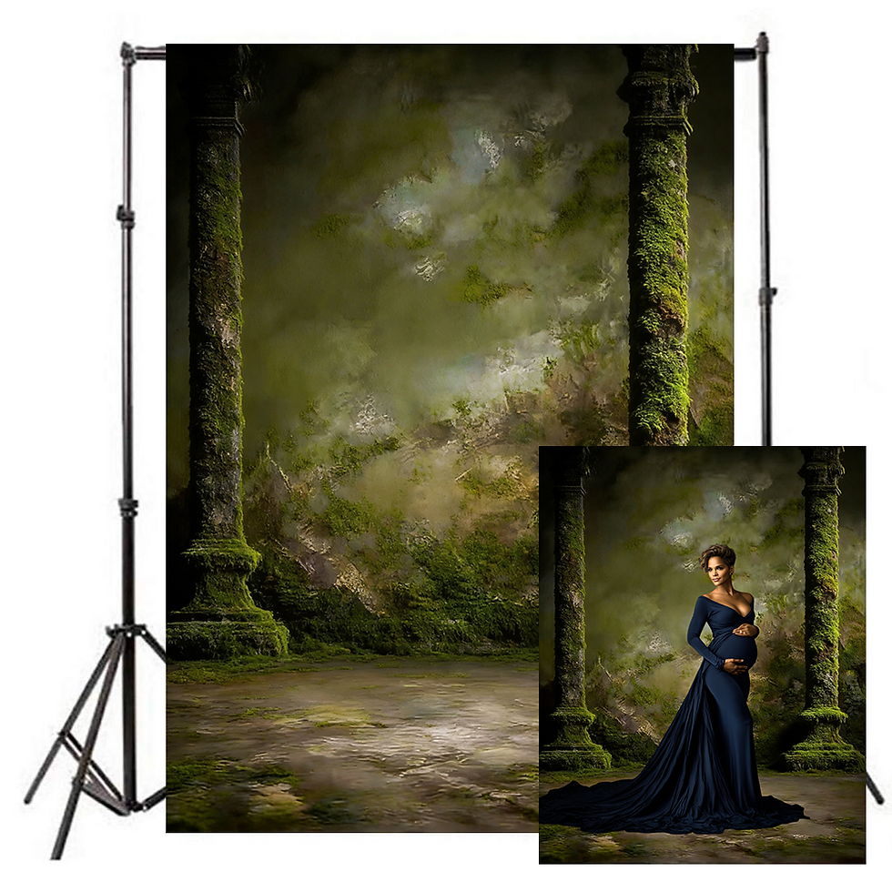 Thumbnail: Abstract Gradient Texture Portrait Backdrop for Photography Vintage Blue Black G